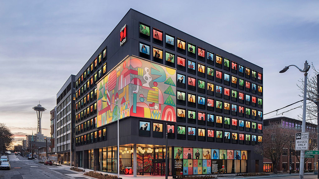 citizenM South Lake Union hotel building exterior