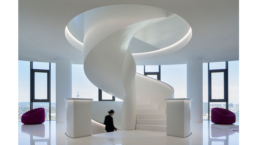 Hyundai Capital Frankfurt spiral staircase