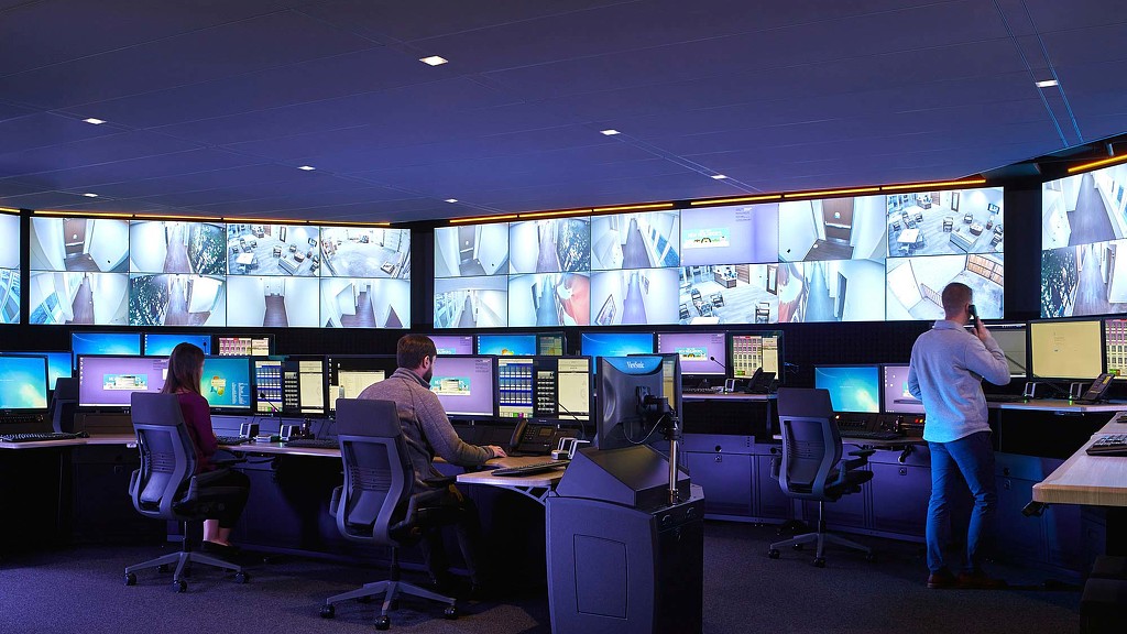 People working in an office.
