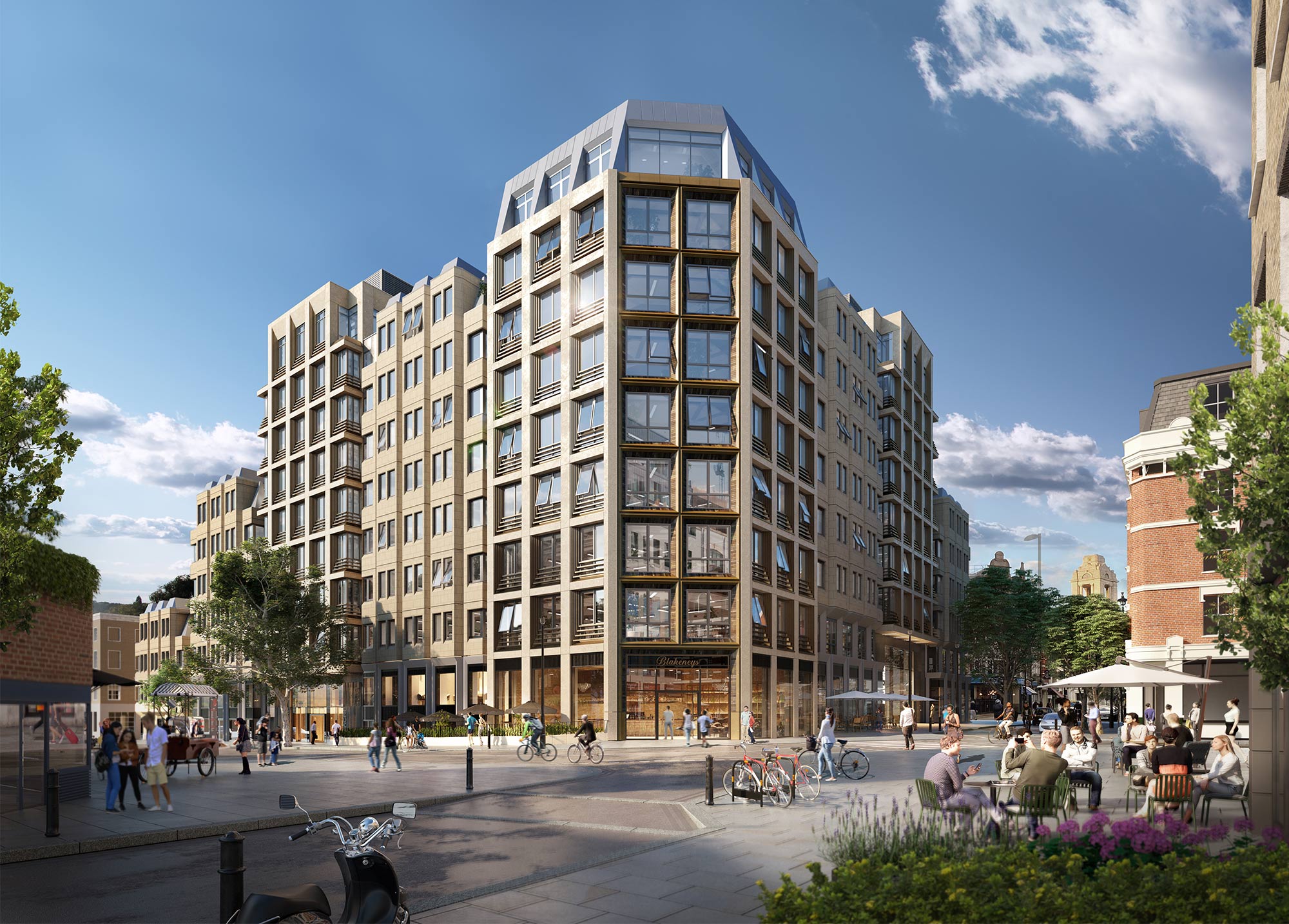 The Acre office building exterior rendering.