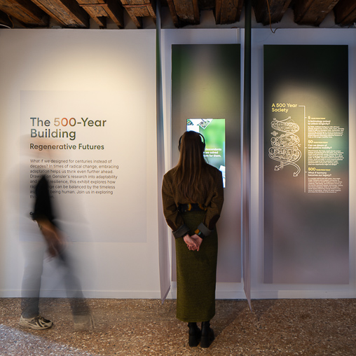 Gensler’s The 500-Year Building exhibition